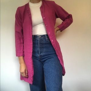 Linen Button Up Blouse